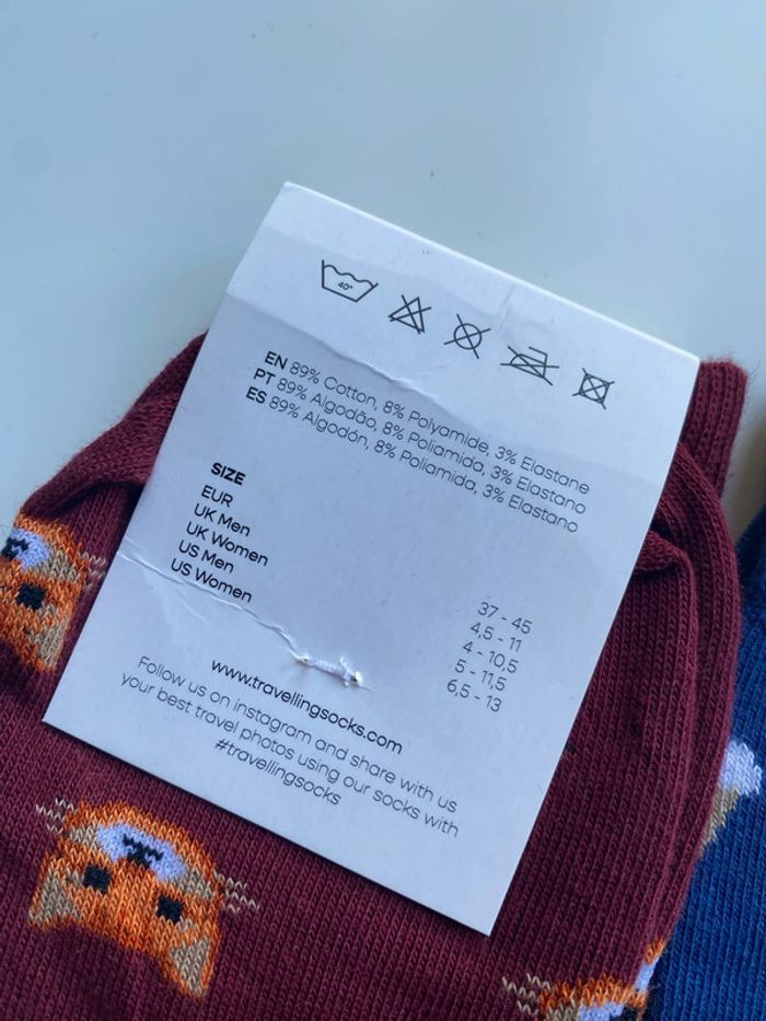 Lot chaussettes Travelling Socks pointure 37 45 Neuves - photo numéro 4