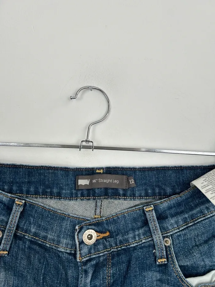 Jean Levi's Femme Bleu Marine W31 | 505 Straight Leg | Taille FR42 | Très Bon État BP78 - photo numéro 3