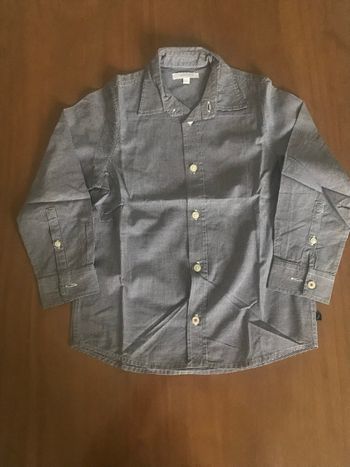 Chemise bleu Vichy JACADI  6 ans   NEUVE