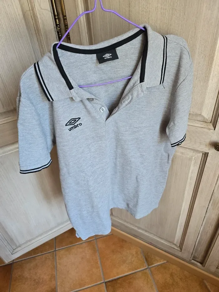 Polo gris umbro taille M - photo numéro 5