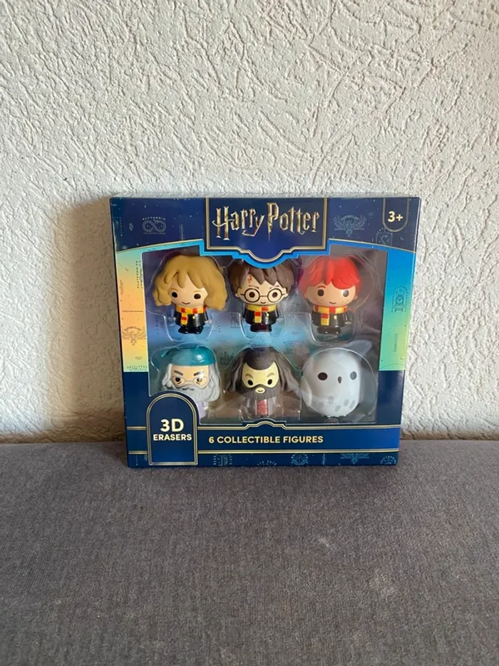Coffret 6 gommes 3D Harry Potter – Figurines collector | Neuf