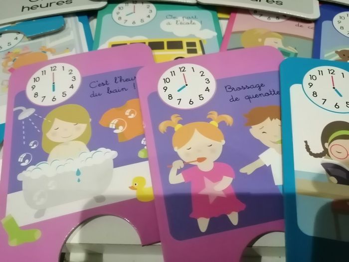 Jeu éducatif cartes pour apprendre l heure - photo numéro 6