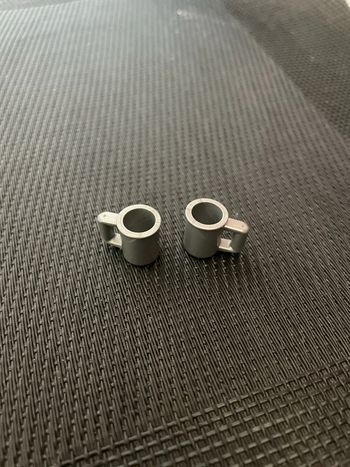 Playmobil lot 2 chopes gris métal pirates moyen âge 3285 3863 3891 3913 3938 4153 4255