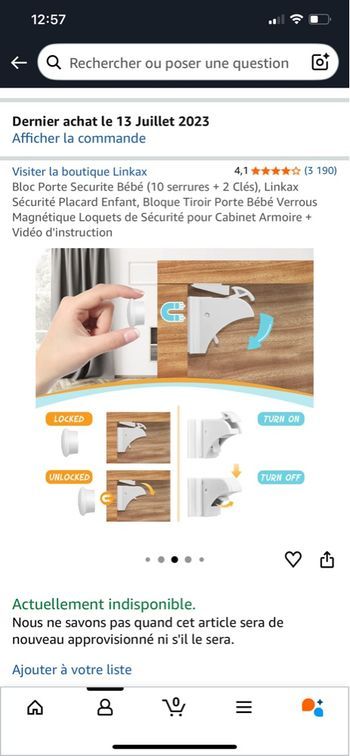 Bloc porte magnétique