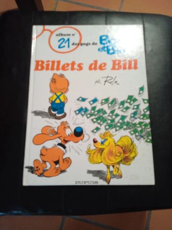 Bd album 21 des gags de Boule et Bill billets de Bill
