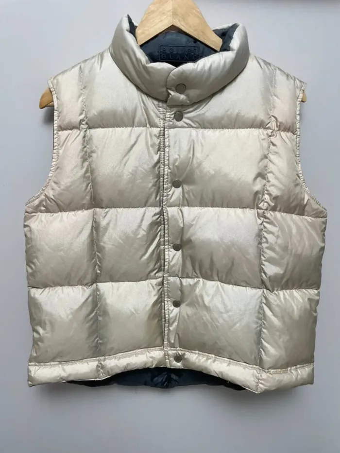 Poivre Blanc réversible vintage Doudoune sans manches / Vest Medium - photo numéro 2