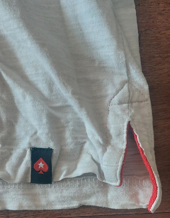 Polo Blanc PokerStars - photo numéro 5