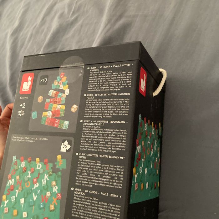 Cube lettre et chiffres - photo numéro 2