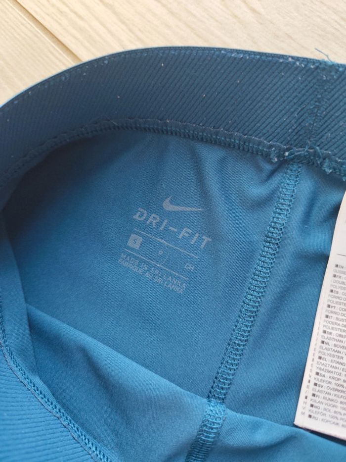 Legging pantacourt Nike bleu canard - photo numéro 3