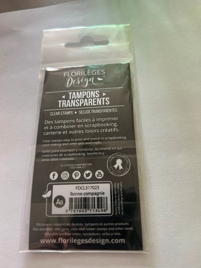 Lot de tampons texte Florilèges Design - photo numéro 2