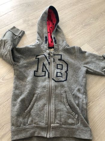 Veste grise zippé 3-4 ans