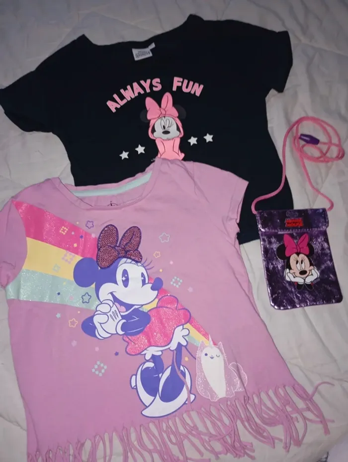 Lot de t-shirt et sacoche Minnie - photo numéro 15