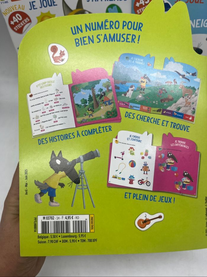 Lot de 4 Livres d'activité Magazine P'tit Loup gommettes imagier neuf avec ses 40 gommettes géantes neuf - photo numéro 6