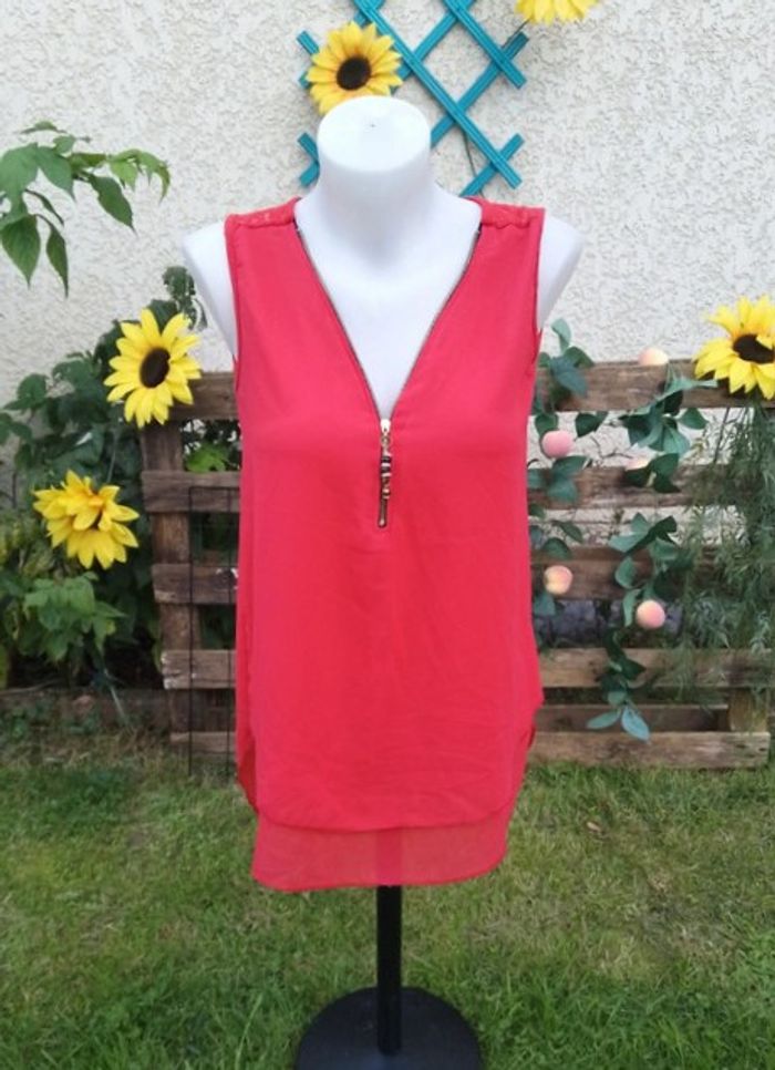 Tunique sans manche légèrement transparente - mesures dans l'annonce - photo numéro 3