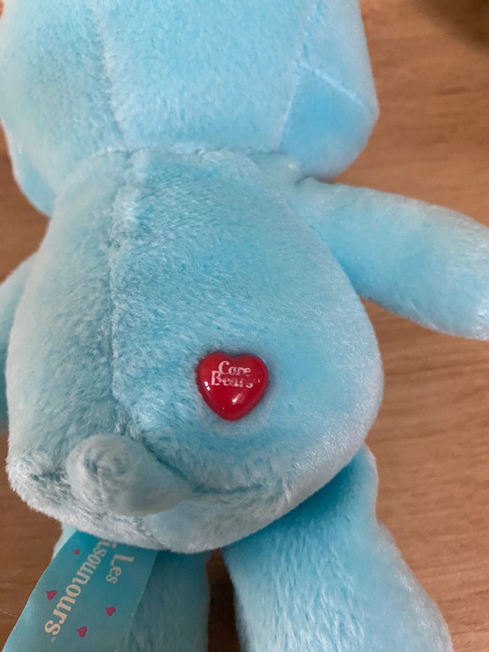 Doudou peluche bisounours bleu lune étoile annee 2005 care bears - photo numéro 4