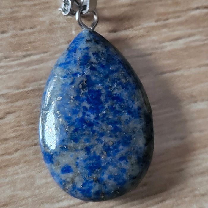 Collier pierre lapis-lazuli naturelle véritable - photo numéro 4