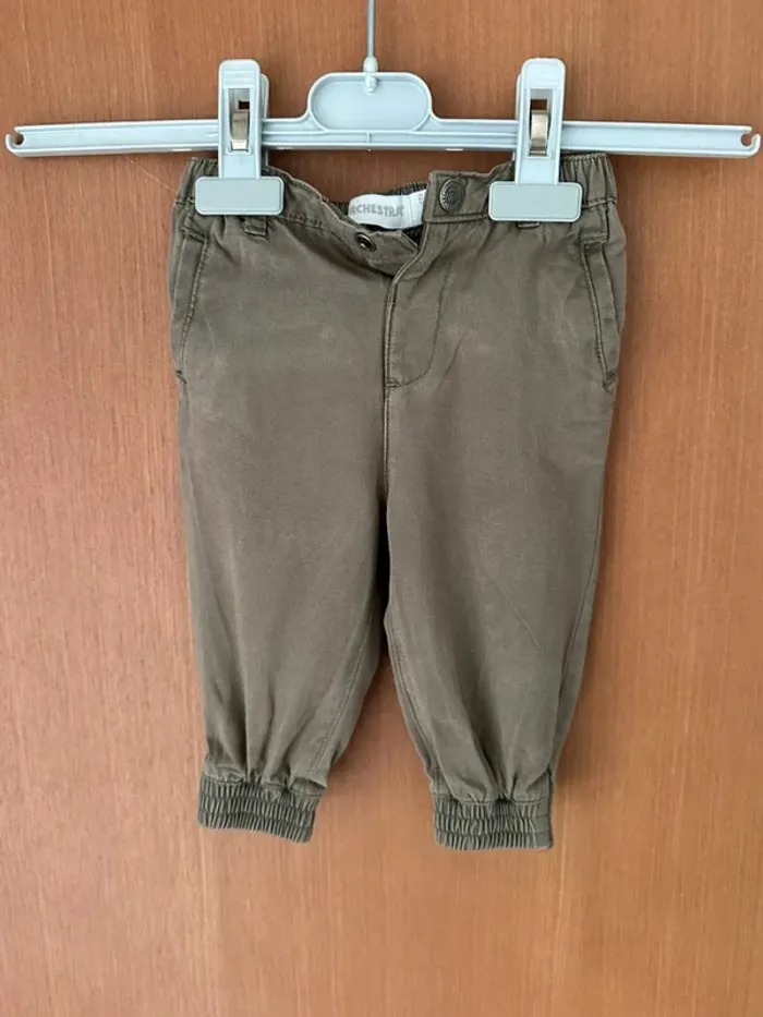 Pantalon en lin kaki Orchestra 6 mois - photo numéro 6