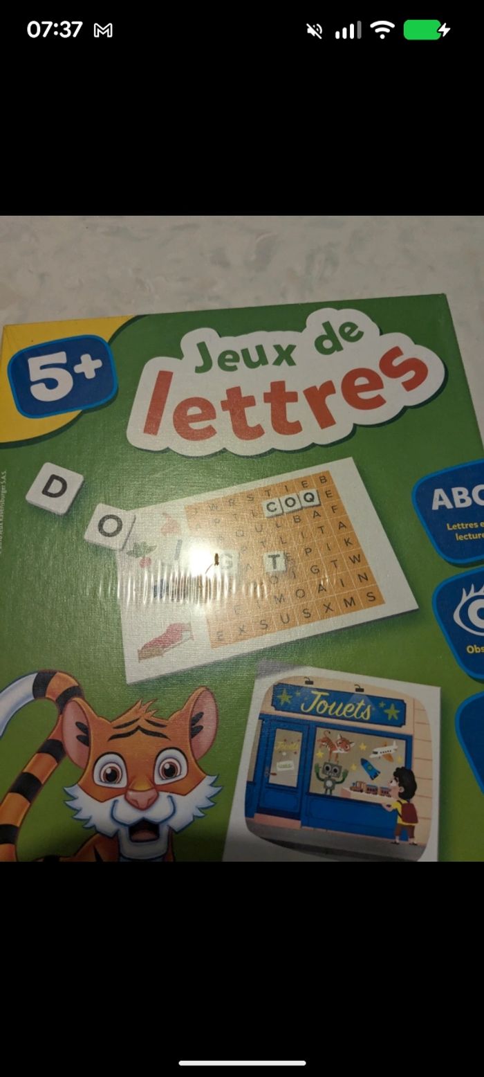 Jeux éducatifs, jeux de lettres. À partir de 5 ans. - photo numéro 3