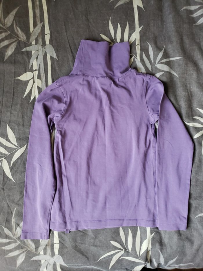 Sous-pulls violet Kiabi taille 10 ans - photo numéro 2