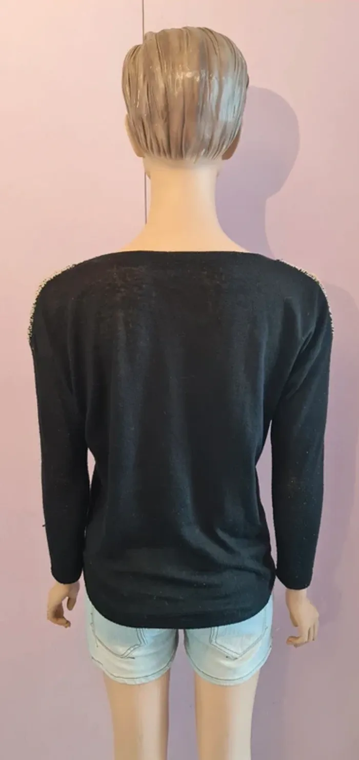 Pull fin femme noir - photo numéro 3