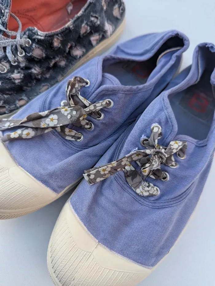 Lot de 2 paires de baskets Bensimon taille 39 en état satisfaisant - photo numéro 2
