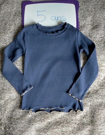 T-shirt côtelé 5 ans