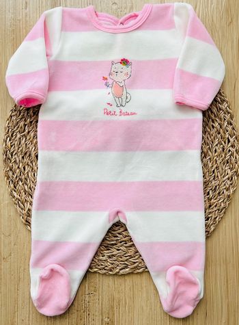 Pyjama dors-bien velours Petit Bateau