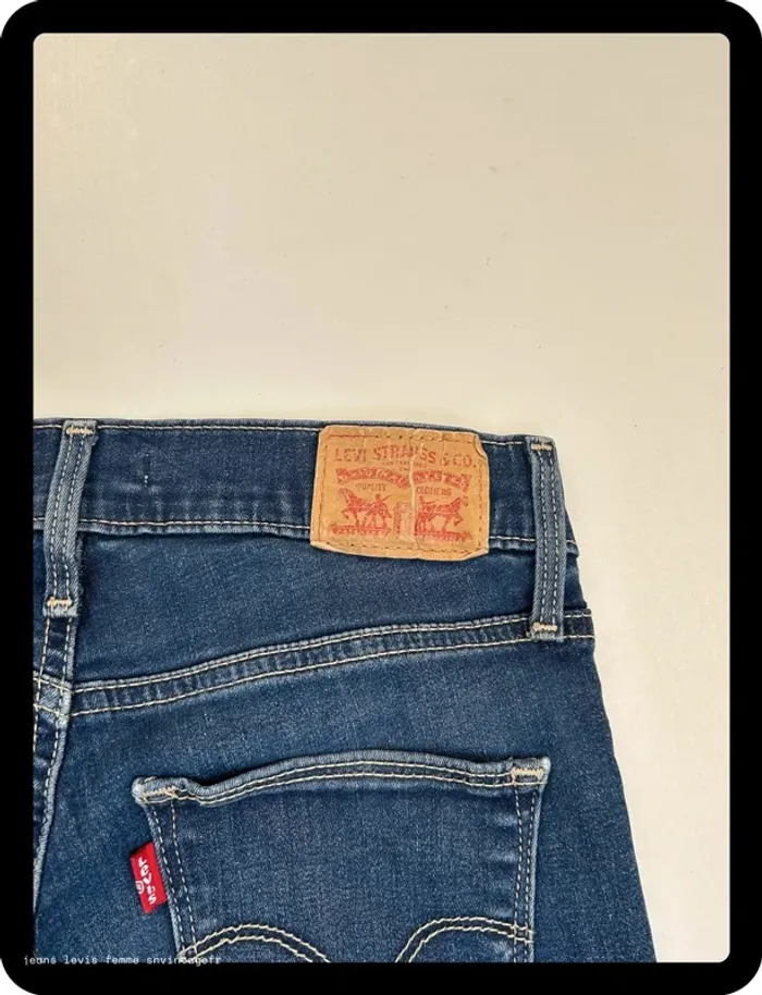 Jean Levi's Femme Slimming Skinny - Marine - Taille W27 L30 - Très Bon État - Léger Défaut - NJ391 - photo numéro 6
