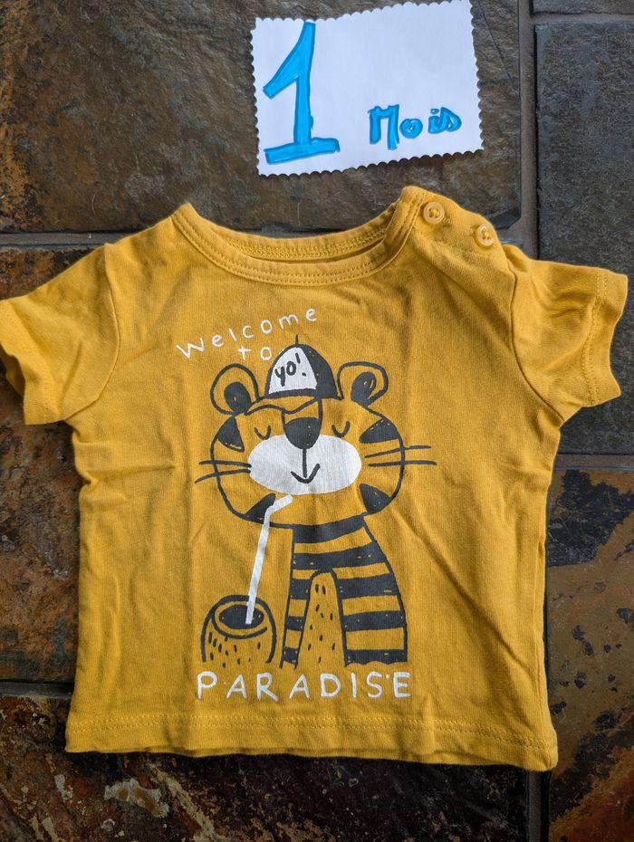 Tee shirt 1 mois garçon