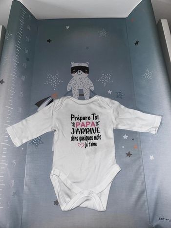 Body «  prépare toi papa j’arrive dans quelques mois »