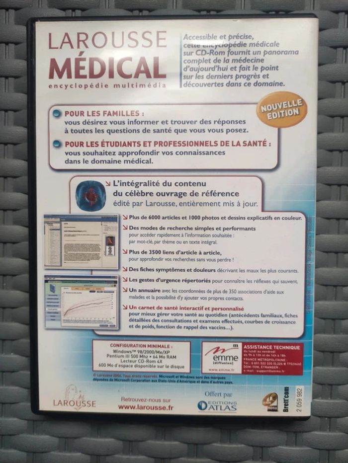 Encyclopédie multimédia de larousse médical sur pc - photo numéro 2
