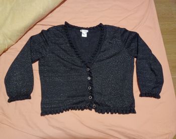 veste noire pailletée t42