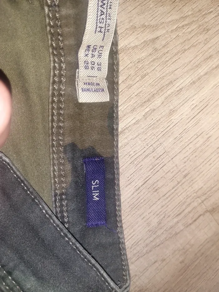 Pantalon militaire slim T.38 - Zara - photo numéro 5