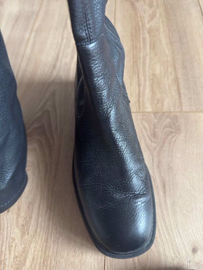 Cuissarde Jonak cuir noires 39 neuves - photo numéro 4