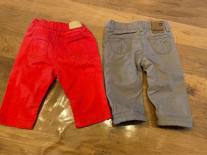 Lot de 2 pantalons fille 3 mois - photo numéro 3