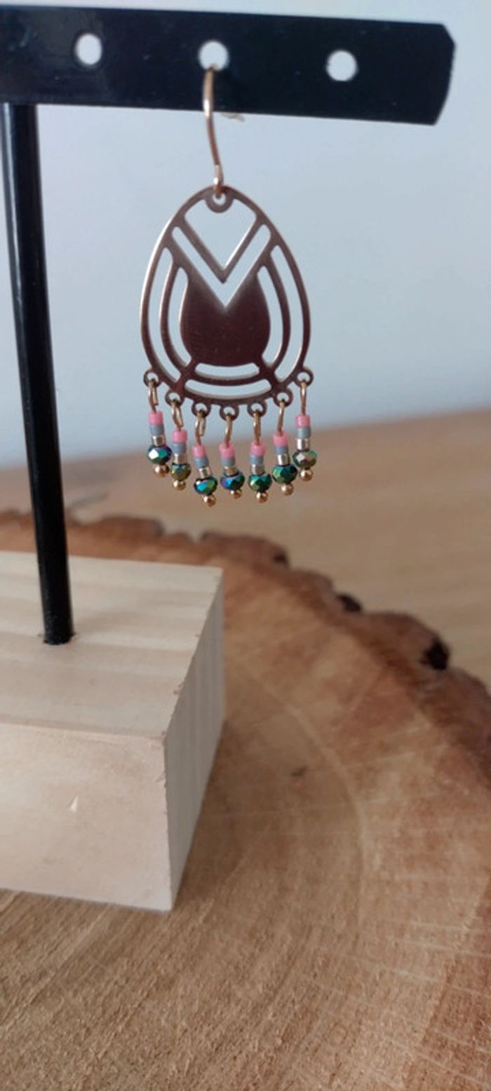 Boucles d'oreilles pampilles - photo numéro 4