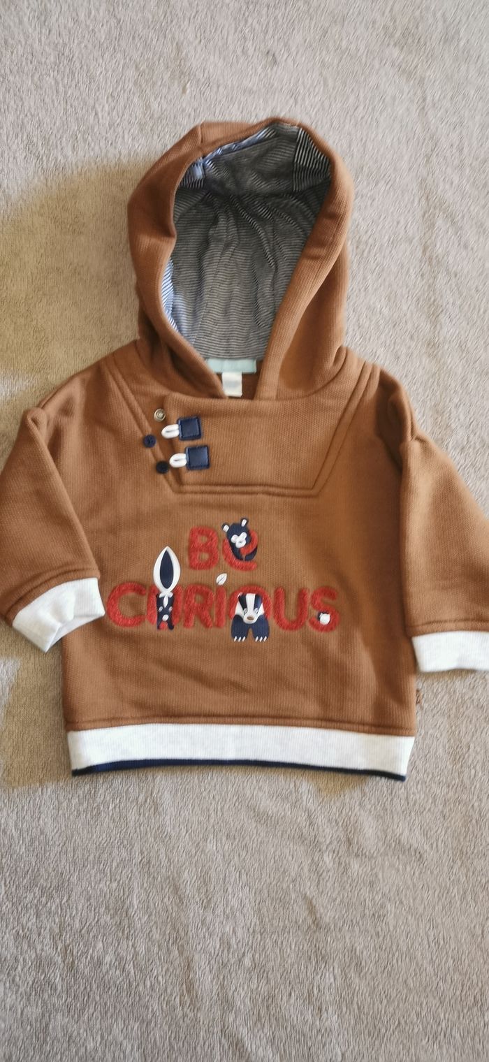 2 Pulls Bébé Garçon Neufs Obaïbi Taille 12 Mois - photo numéro 3