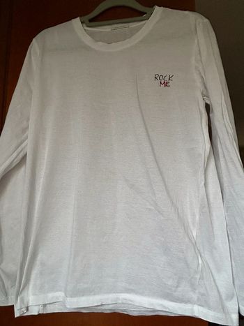 T-shirt blanc manches longues IKKS