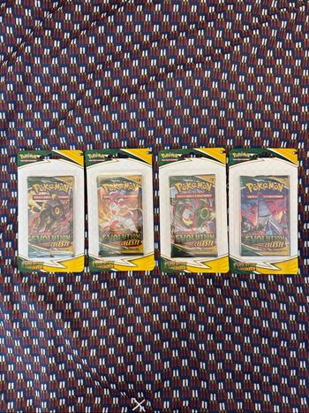 Artset boosters blisters Pokémon Évolution Celeste