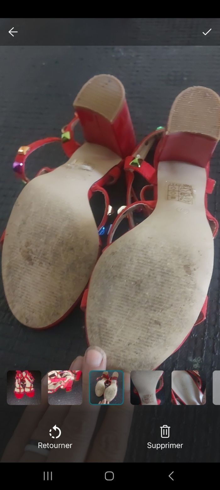 Chaussure femme rouge - photo numéro 4