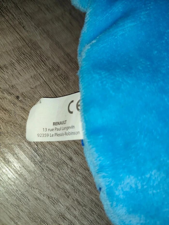 Peluche " Renault Minute " collector ours 🐻 castor, taupe bleu - photo numéro 4
