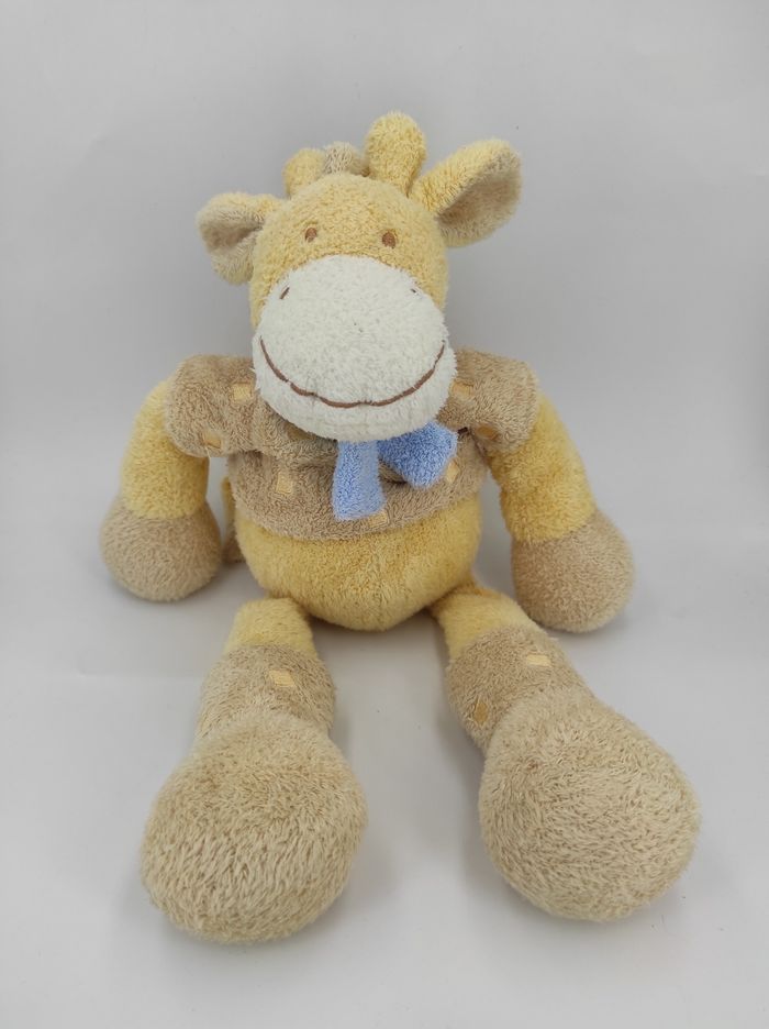 Doudou Girafe ou Vache Jaune Nicotoy 35 cm - photo numéro 3