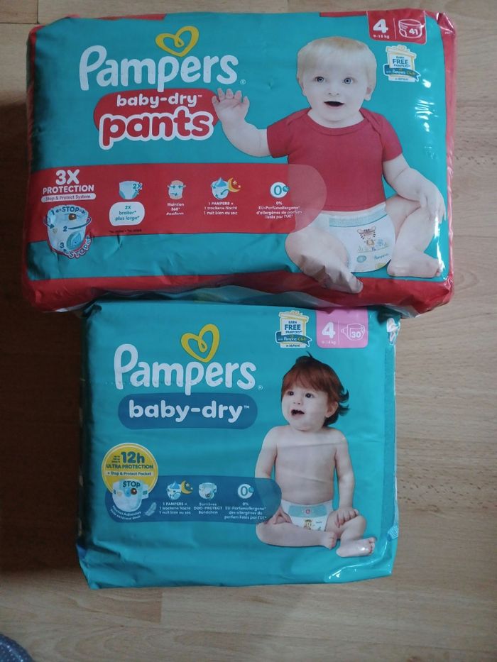 Lot 2 pack couches pampers T4 - photo numéro 2