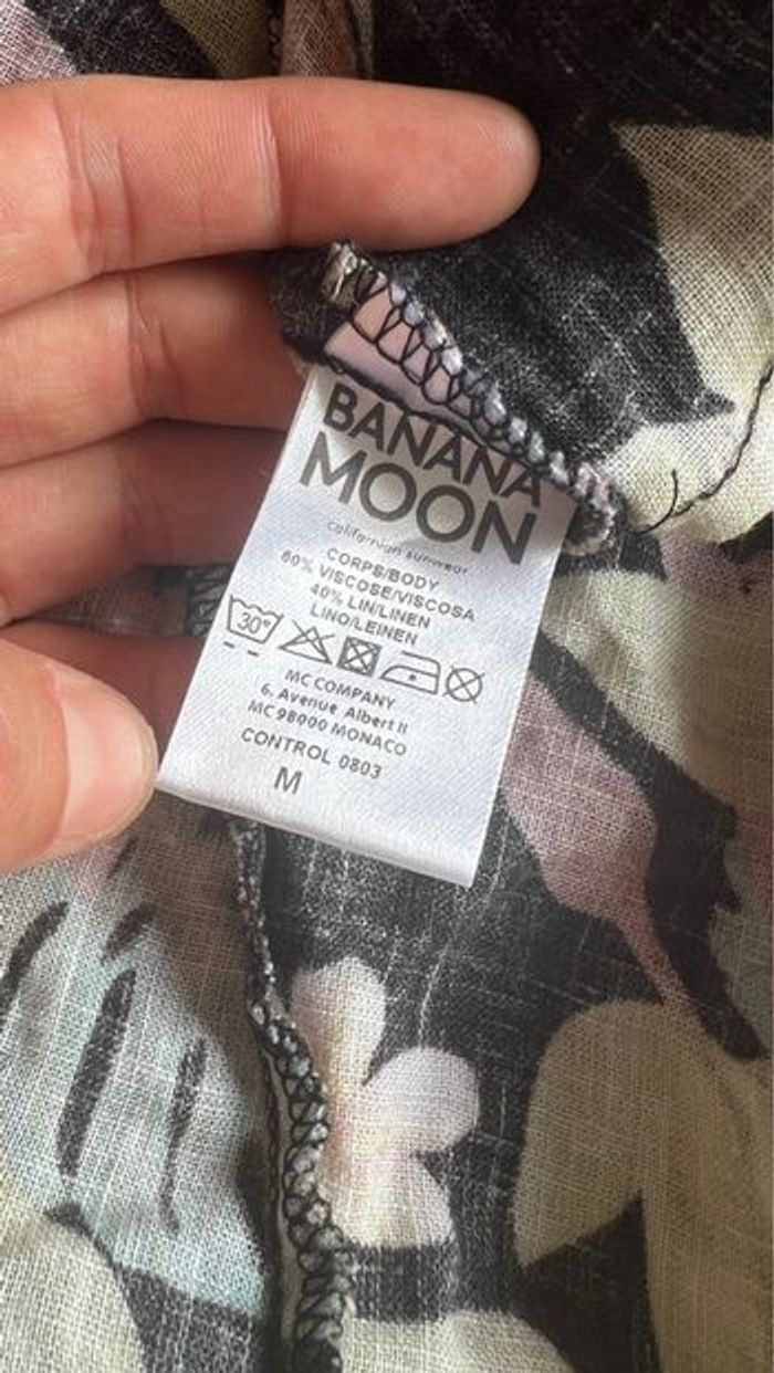 Robe courte portefeuille tropicale Banana Moon - photo numéro 5