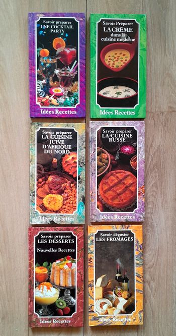 lot 6 petits livres de recettes Savoir préparer