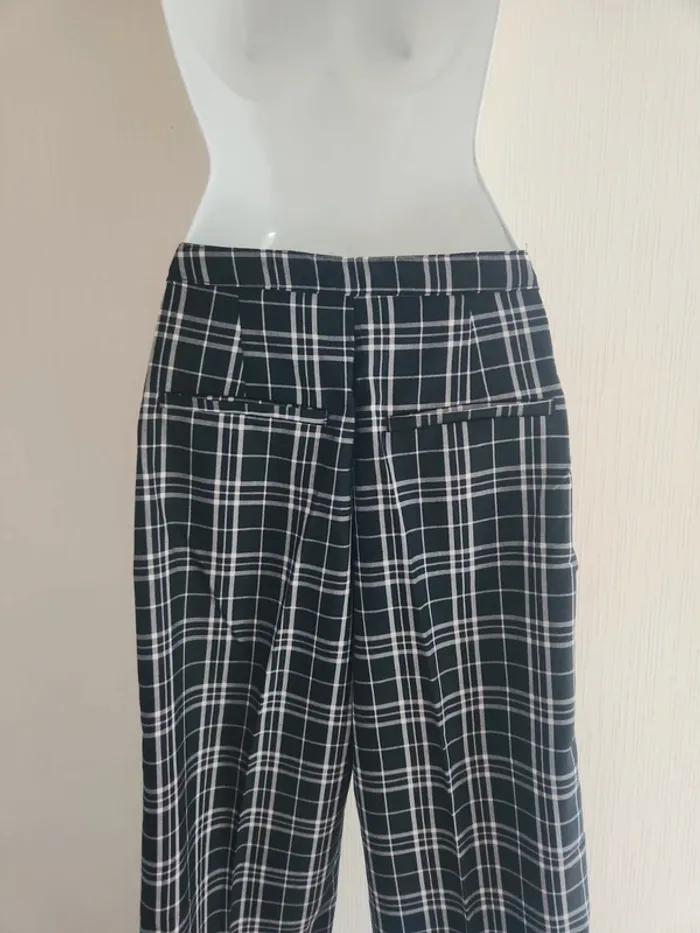 Pantalon à carreaux noir et blanc H&M 14 ans + 170 cm - photo numéro 9
