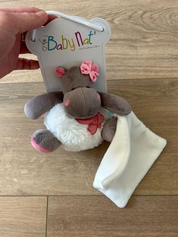 Doudou mouchoir baby nat hippopotame