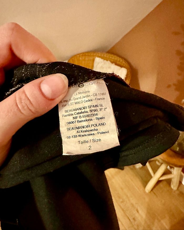 🤍 Robe noir & grise cache cache taille 2 ( 38/40 ) 🤍 - photo numéro 7