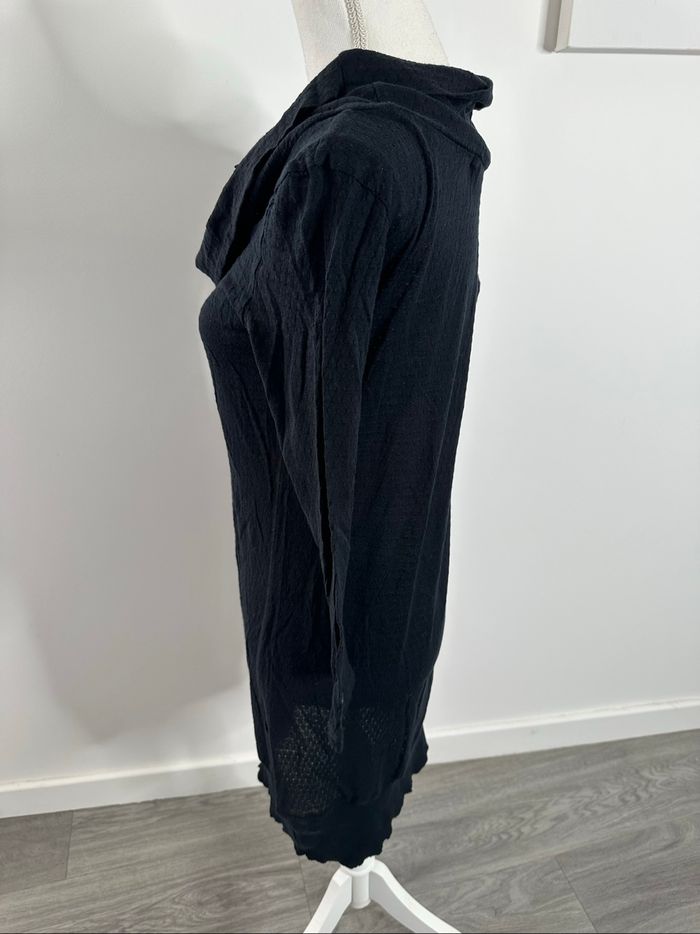 Robe noire maille ajourée IKKS T38 M - photo numéro 3