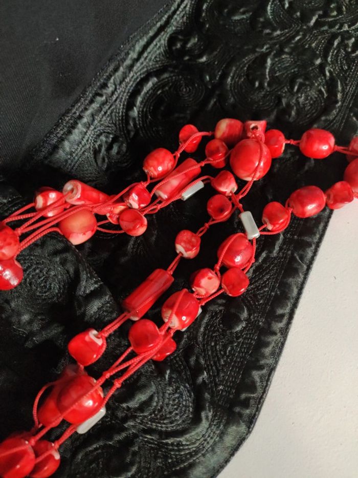 Collier rouge vintage - photo numéro 6